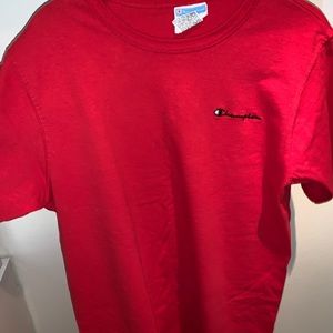 Red and black Champion T-shirt